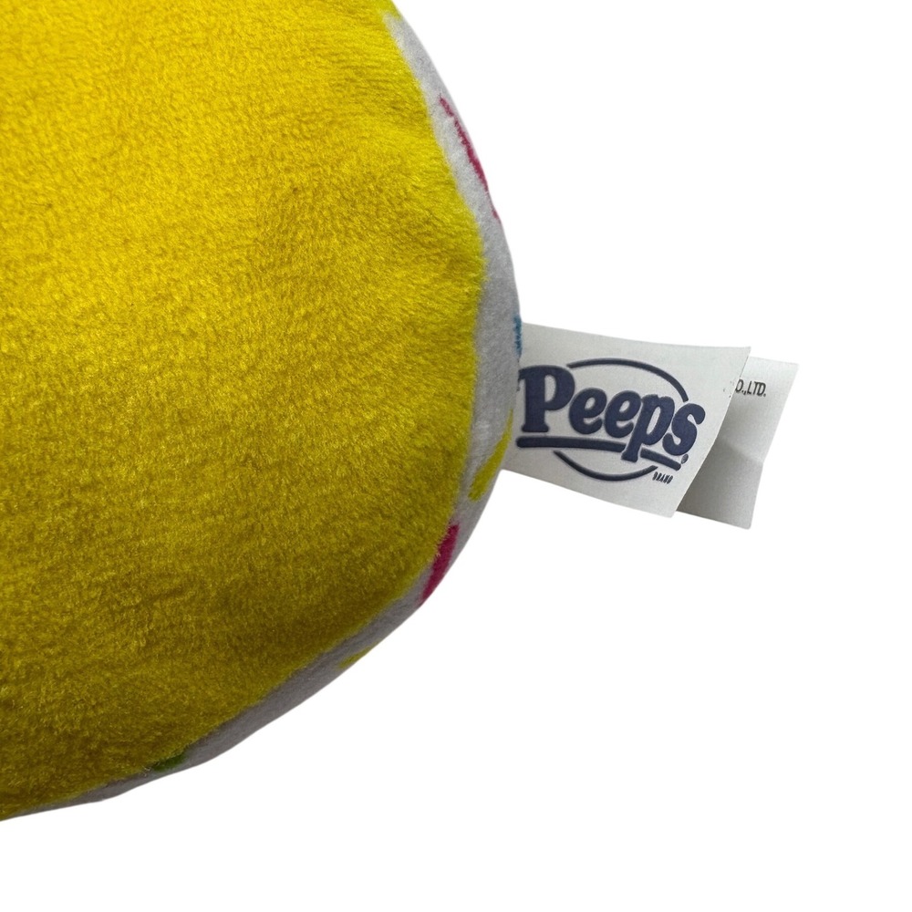 Peeps Plush Bunny Yellow Sprinkle Pattern 8 Inch Easter Stuffed Animal New Tag - Picture 7 of 7